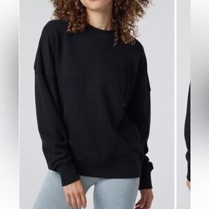 Vuori Sedona Weekend Crewneck Sweatshirt Black